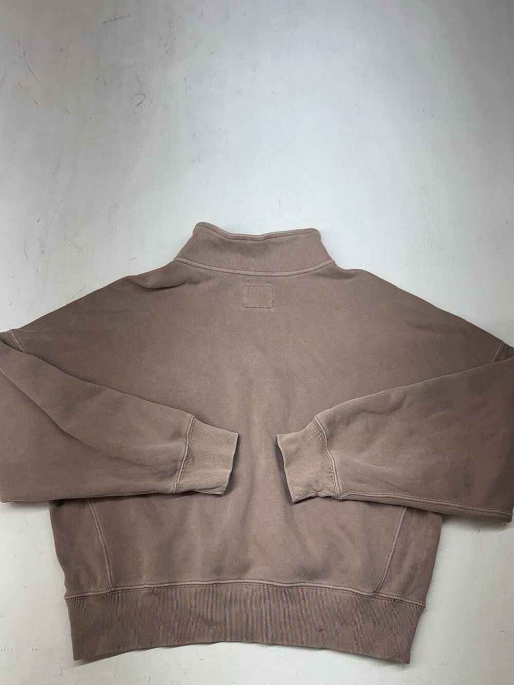 Abercrombie & Fitch Pink Fleece 1/4 Zip Pullover Soft AF Max Essentials Wmns L - Picture 6 of 7